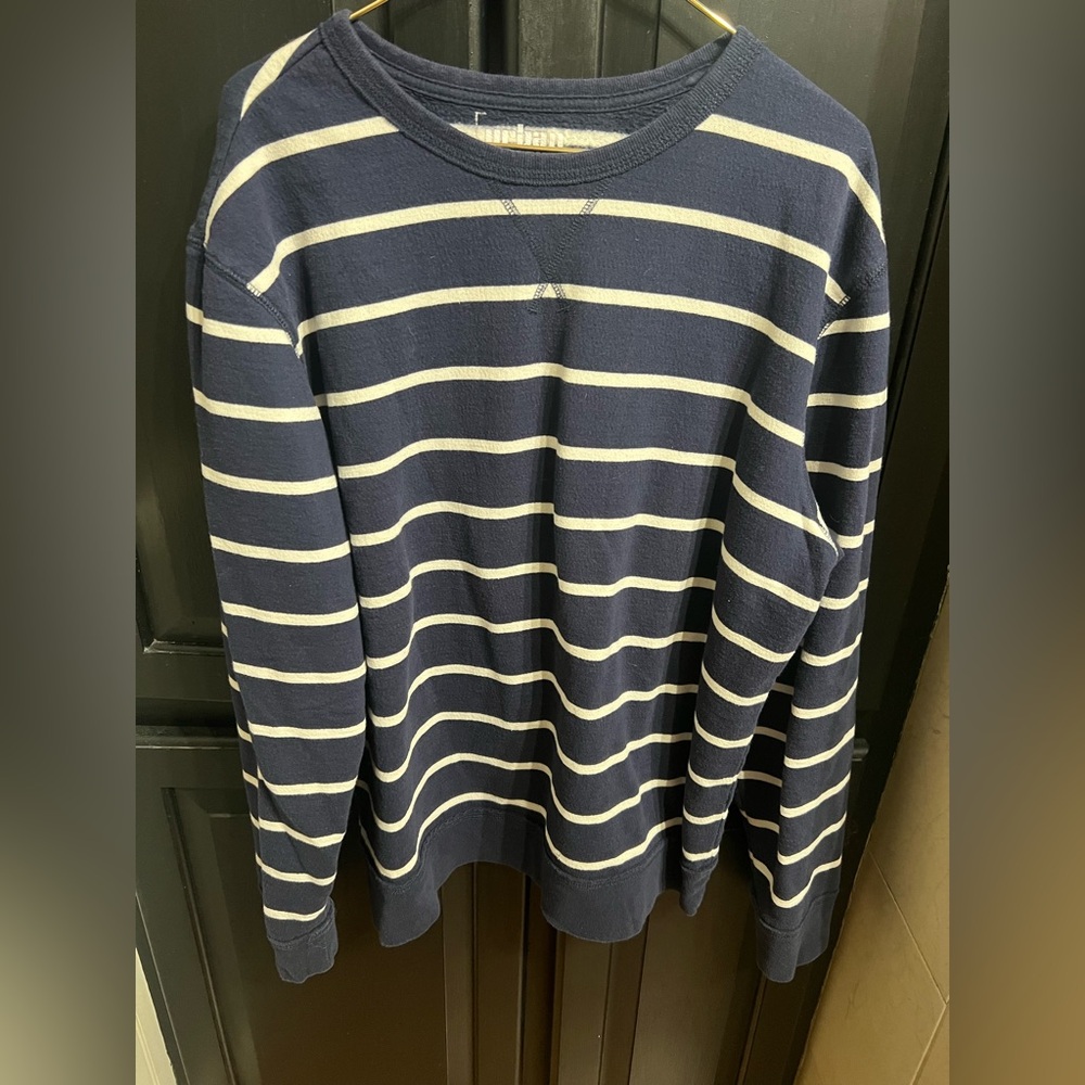 EUC-Urban Pipeline- Navy and White Striped Sweater